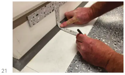 Homogeneous Vinyl Tile Flooring - FIG21