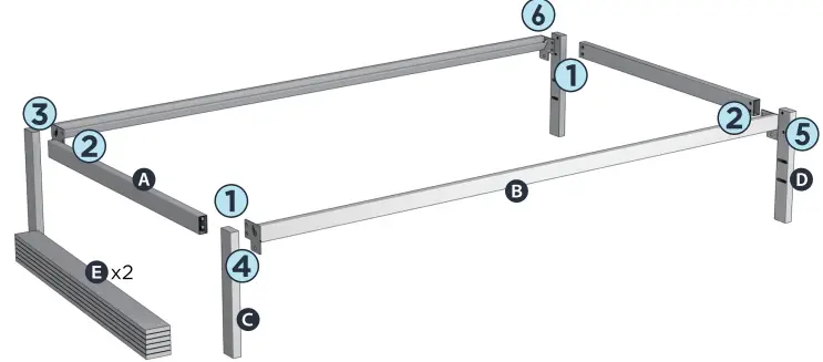 MELLOW JustMallet 14 Inch Twin Bed Frame-fig4