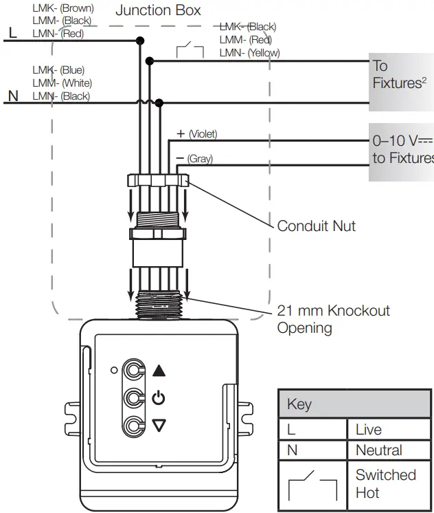 LUTRON LMJ-5T-DV-B RF Dimming Module with 0-10V Control-FIG3