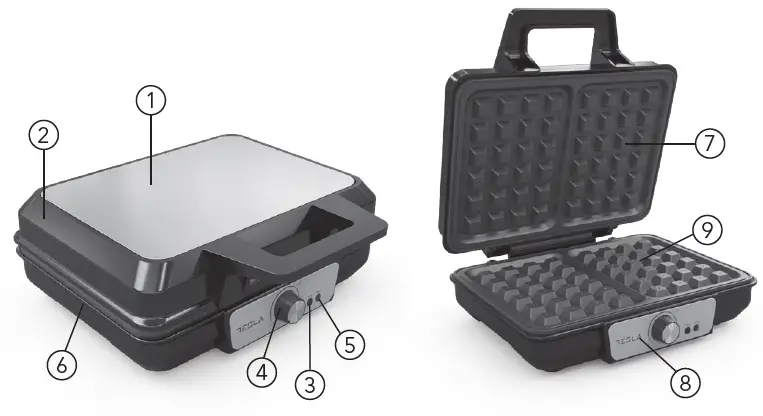 TESLA-WM200BX-Waffle-Maker-fig-1