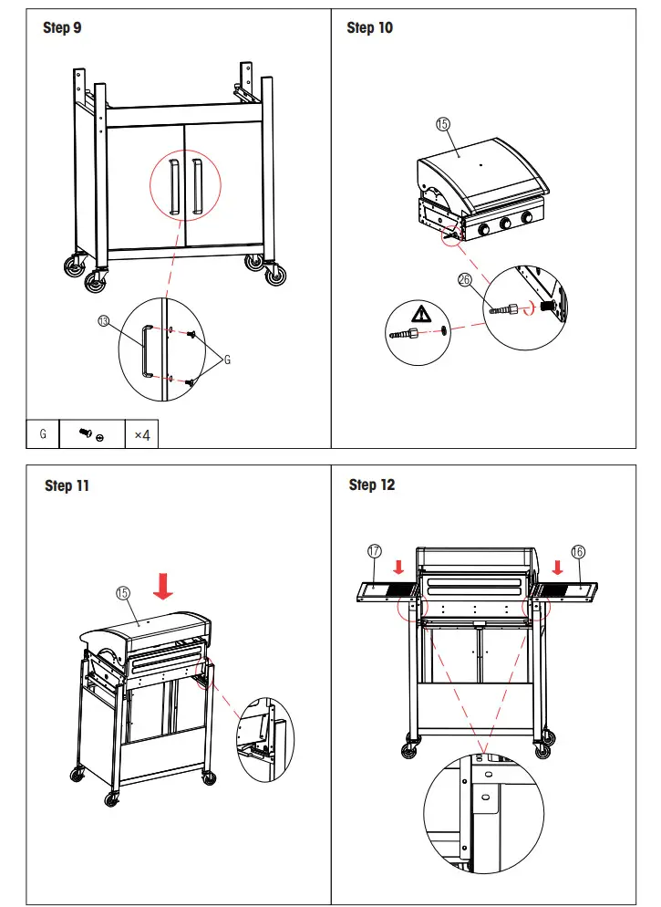 FIELDMANN FZG 3005 Gas Grill 3 Burners - Figure 15