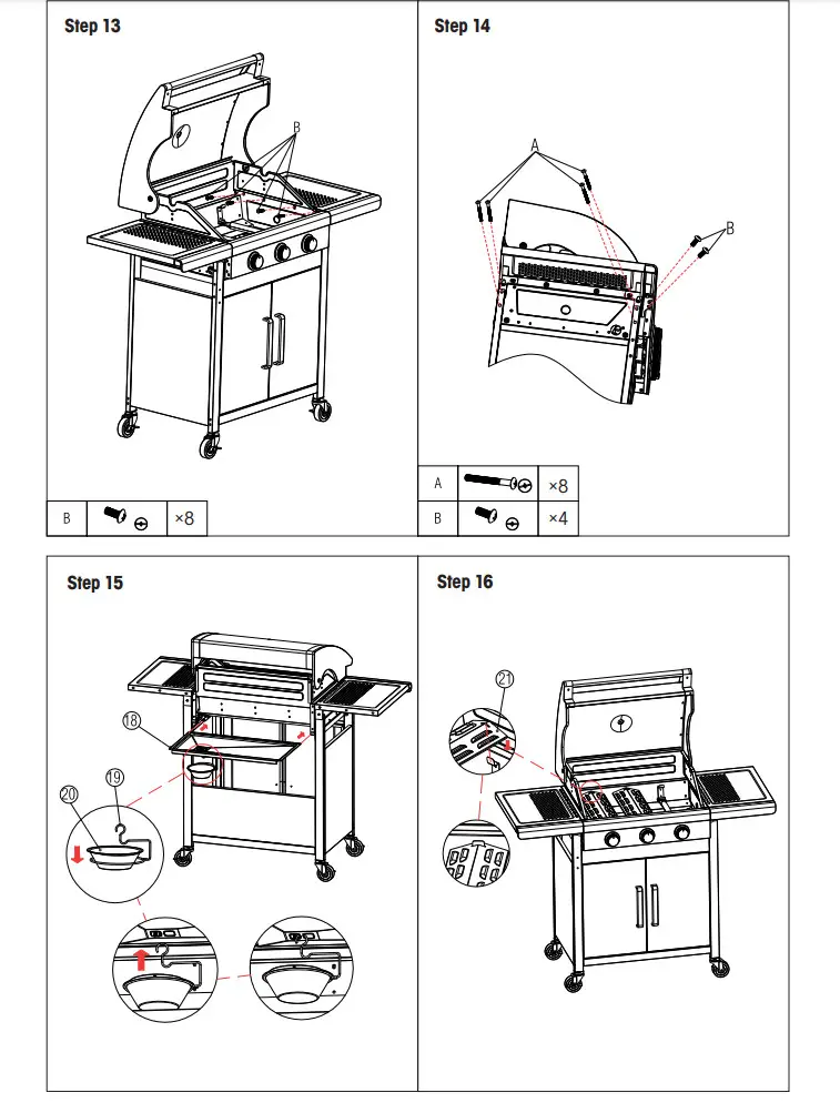 FIELDMANN FZG 3005 Gas Grill 3 Burners - Figure 16