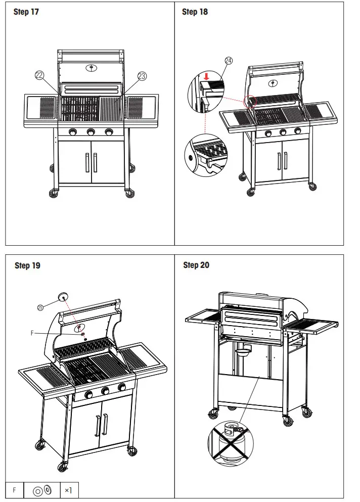FIELDMANN FZG 3005 Gas Grill 3 Burners - Figure 17