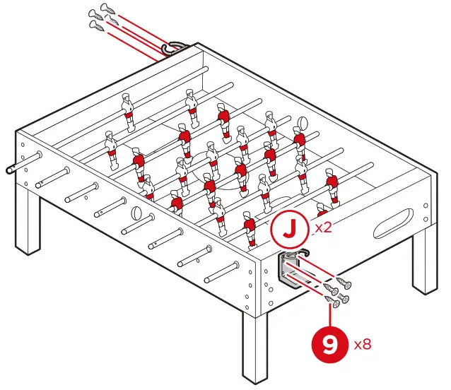 bcp SKY2603 Foosball Game Table - fig12