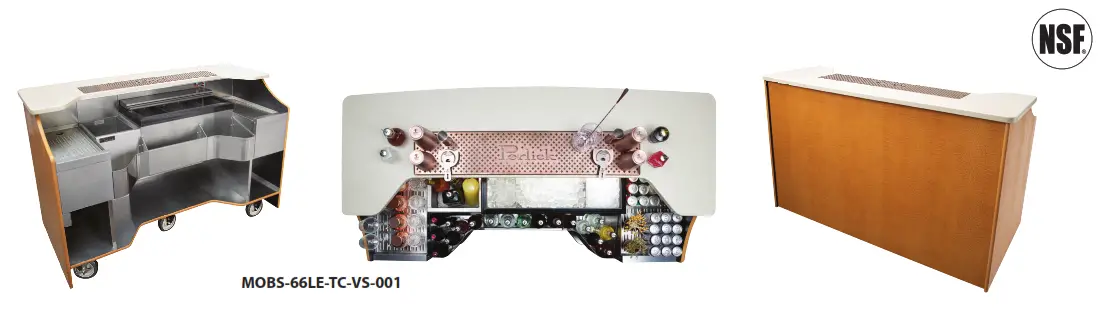 Perlick MOBS-66LE Tobin Ellis Signature Series Limited Edition Mobile Bar - Fig 1