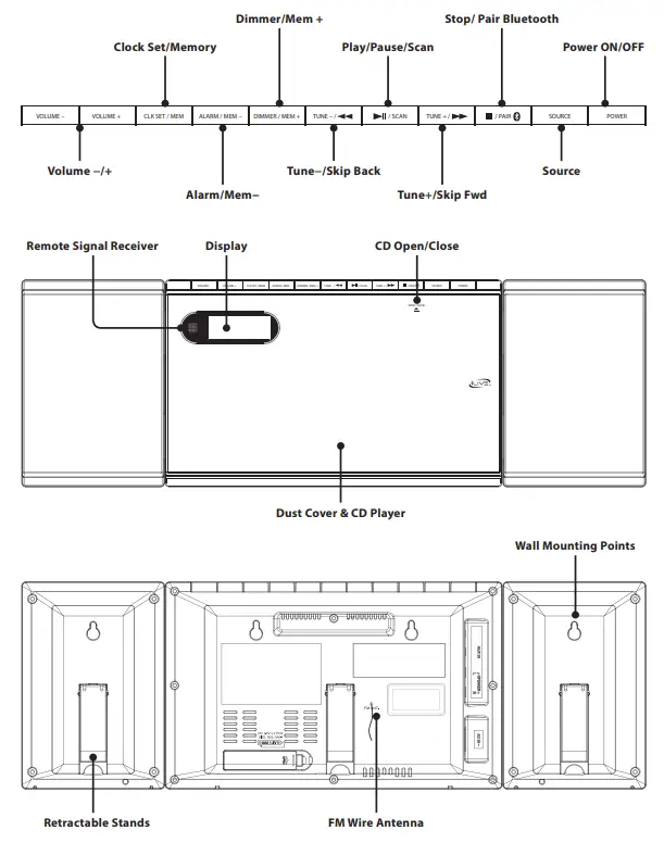 iLive-IHB248B-Home-Music-System-with-Bluetooth-fig-4