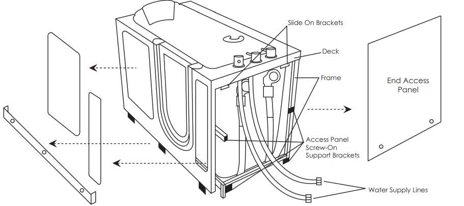 ella Acrylic Elite Walk-In Tub-10