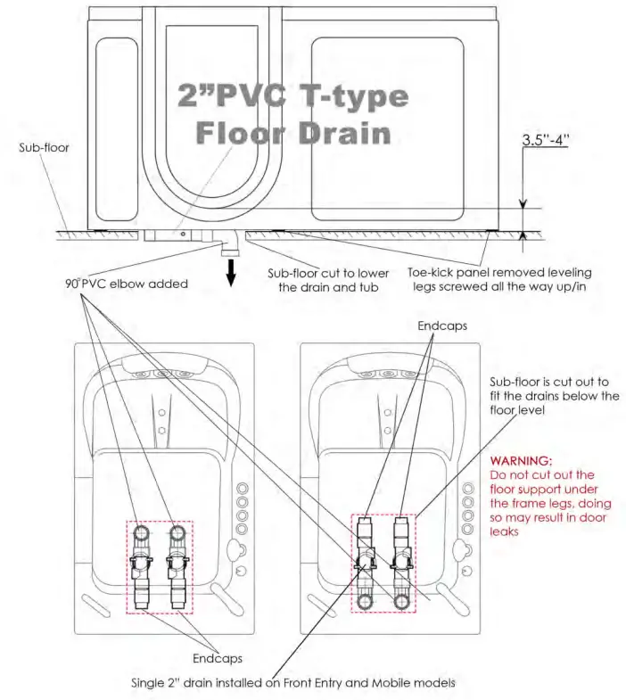 ella Acrylic Elite Walk-In Tub-14