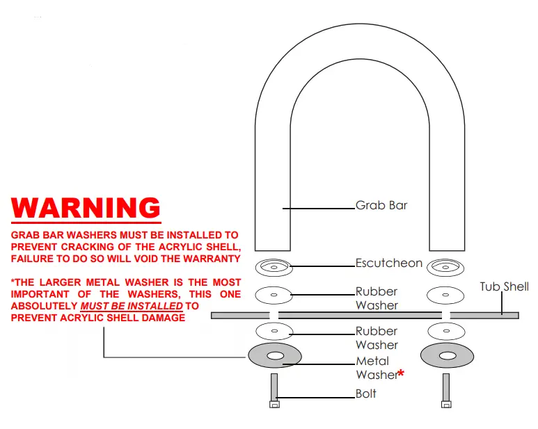 ella Acrylic Elite Walk-In Tub-19