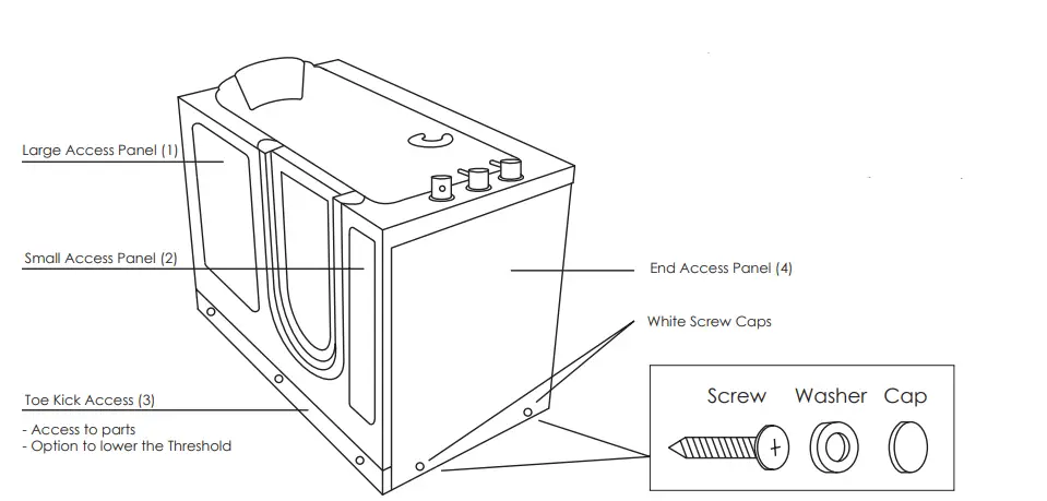 ella Acrylic Elite Walk-In Tub-9