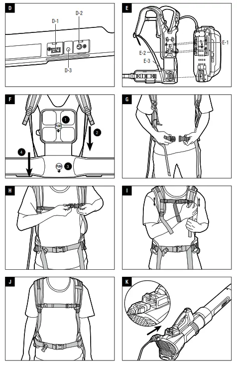 EGO BAX1500 Professional X Backpack Battery - fig 1