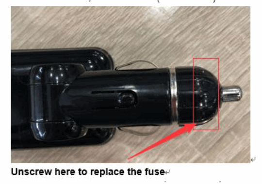 anko 42913047 Bluetooth FM Transmitter & Car Charger - Fuse Replacement