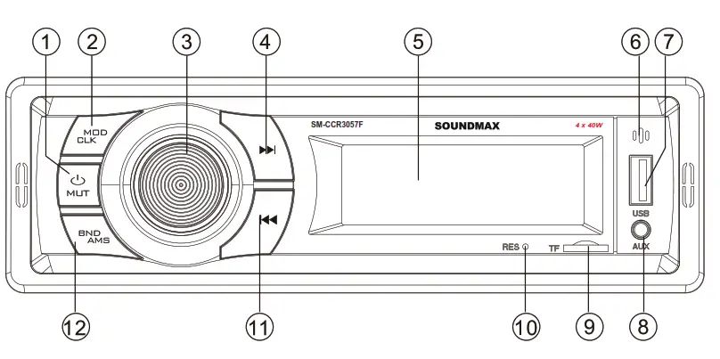SOUNDMAX SM CCR3057F USB-microSB Media Player- fig4