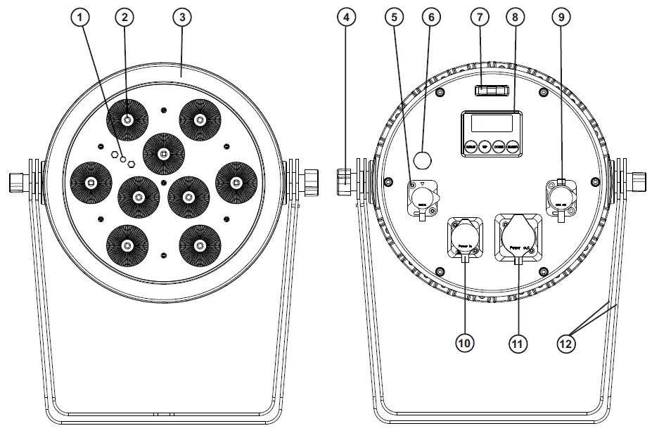eurolite IP PAR 9 LED UV Outdoor Spotlight-1