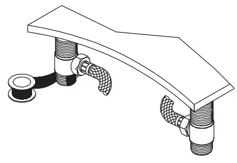 PROFLO Two Handle Roman Tub - inlet por