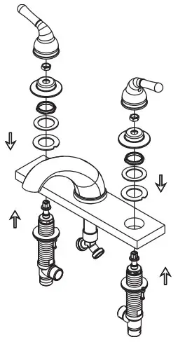 PROFLO Two Handle Roman Tub - right hole