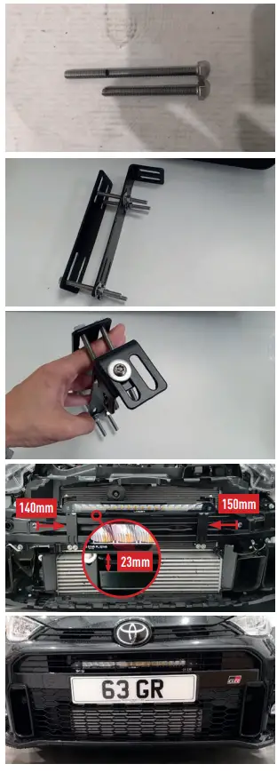 LDZER TOYOTA YARIS GR 2021+ Bumper Beam Mounting Kit-FIG13