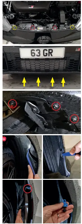 LDZER TOYOTA YARIS GR 2021+ Bumper Beam Mounting Kit-FIG4