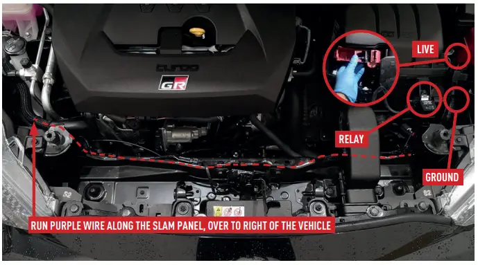 LDZER TOYOTA YARIS GR 2021+ Bumper Beam Mounting Kit-FIG7