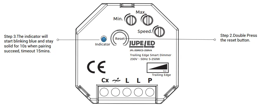 JUPE LED JPL ZGREC5 250VA Smart Dimmer Module 250W - fig 4