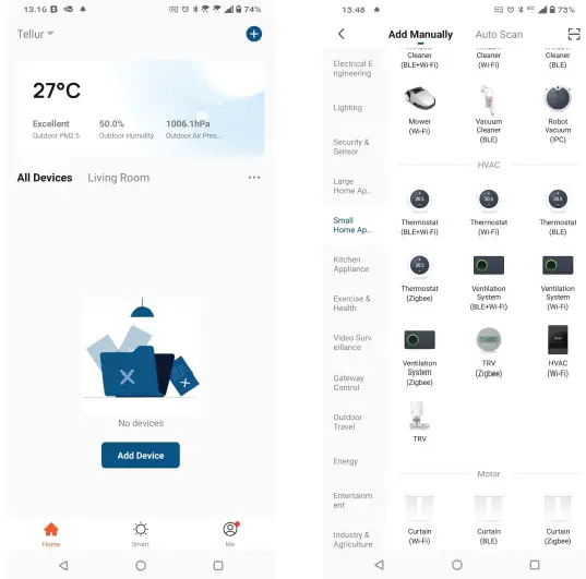 Pairing the device with APP