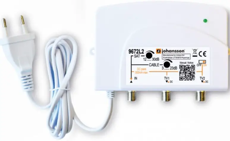 johansson 9672L2 Indoor amplifier TV-SAT 24