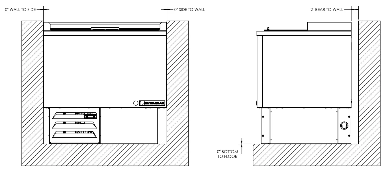 BEVERAGE-AIR GF34HCB 34 Inches Top Loading Glass and Plate Chiller in Stainless Steel - fig 1