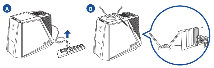 ASUS PCE AXE59BT WiFi 6E PCIe Adapter Wireless Networks - fig