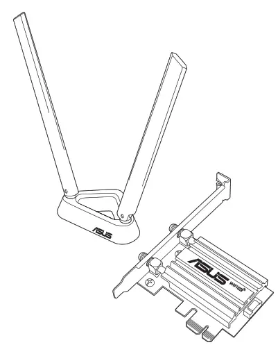 ASUS PCE AXE59BT WiFi 6E PCIe Adapter Wireless Networks