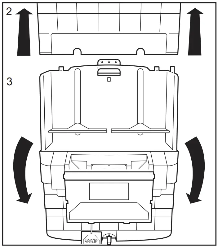 Model “A” Cartridge Installation
Instructions illustration