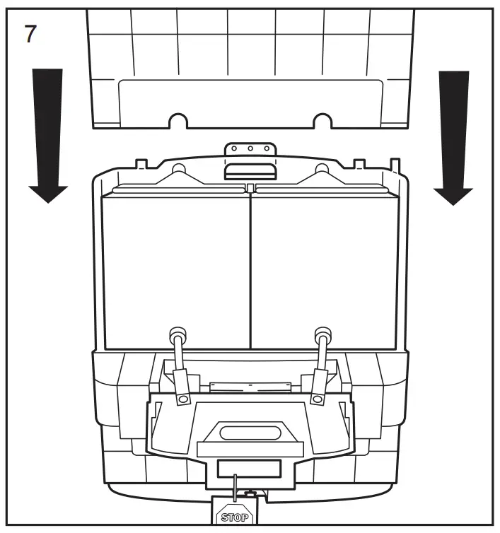 Model “A” Cartridge Installation
Instructions illustration
