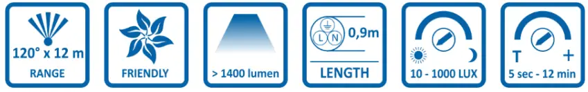 ELRO TWIN LEDSPOT 2x10W Motion Sensor - icon