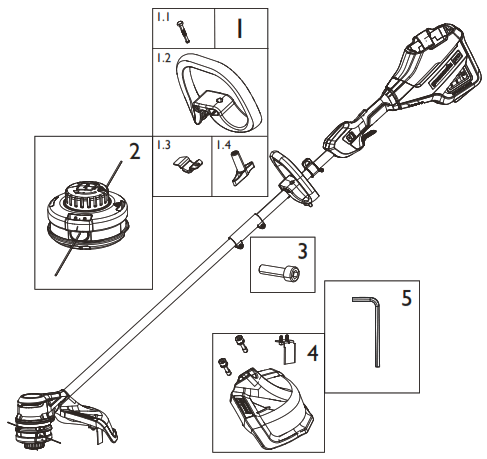 greenworks pro STB80L01 String Trimmer - 18