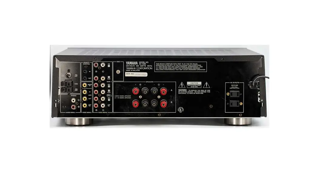 Yamaha Ax-596 Stereo Amplifier Owner's Manual Yamaha Ax-596 Stereo Amplifier Owner's Manual