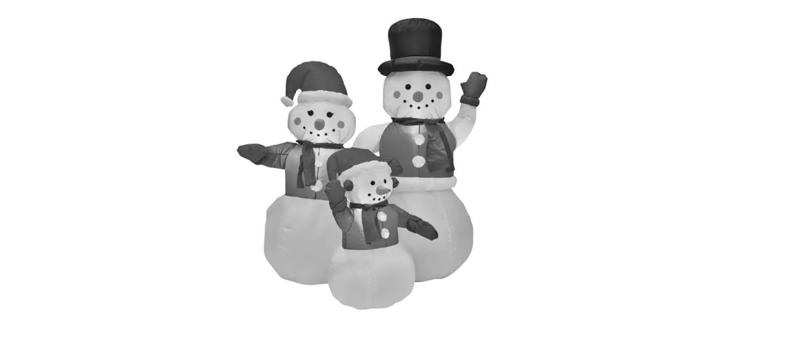Ekvip 022521 Inflatable Snowman Family Instruction Manual
