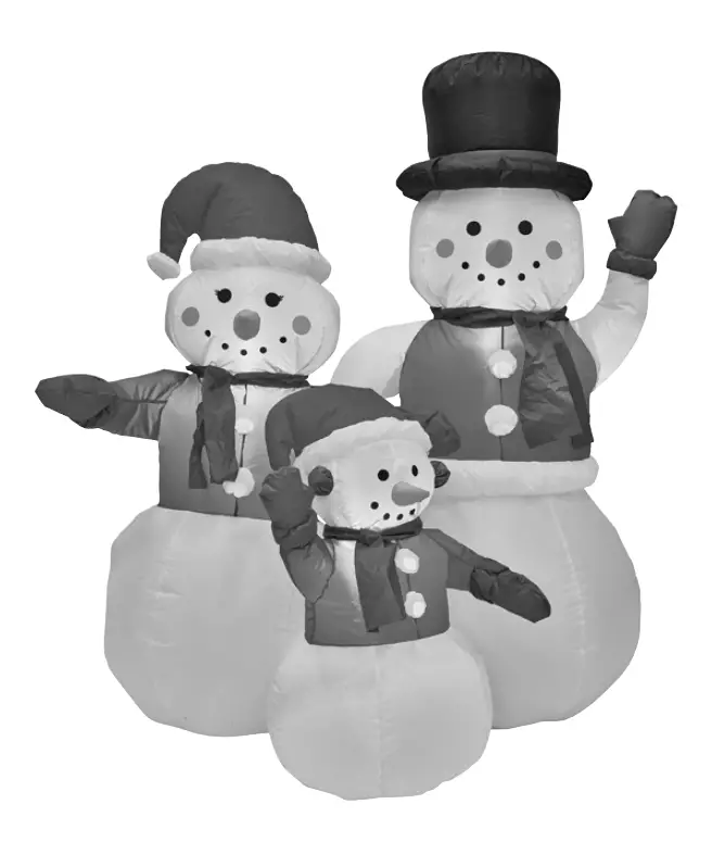 EKVIP 022521 Inflatable Snowman Family
