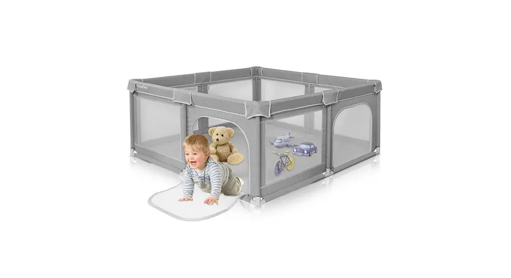 Hisbaby Hb-bs-bpp150-gr Baby Playpen User Manual
