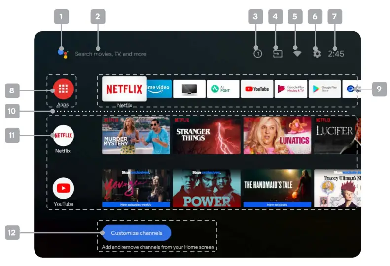 kogan KAQLED50XT9510STA QLED 50 inch Smart HDR 4K TV Series 9 XT9510 - Home screen 1