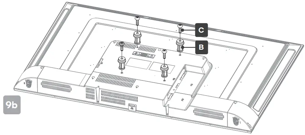 kogan KAQLED50XT9510STA QLED 50 inch Smart HDR 4K TV Series 9 XT9510 - mounting installation