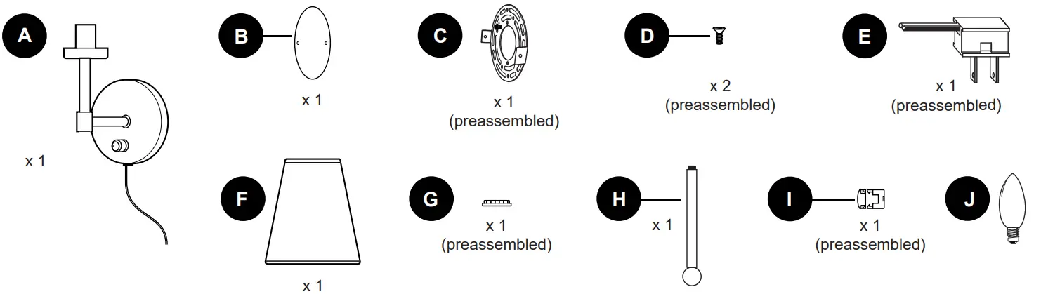 allen roth WSC62 1CH 1 Light Chrome LED Wall Sconce - Figure 3