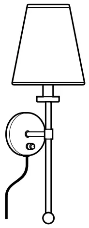 allen roth WSC62 1CH 1 Light Chrome LED Wall Sconce