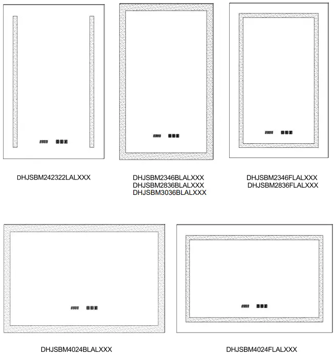 WELLFOR EX3BMBL LED Bathroom Mirror