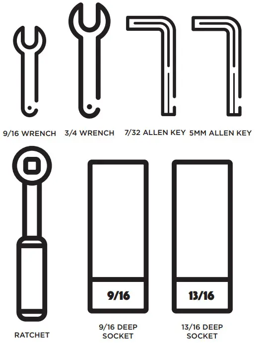 FVCO SP1104B Sprinter Rear Tire Carrier - FIGURE 1