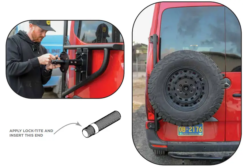 FVCO SP1104B Sprinter Rear Tire Carrier - FIGURE 9