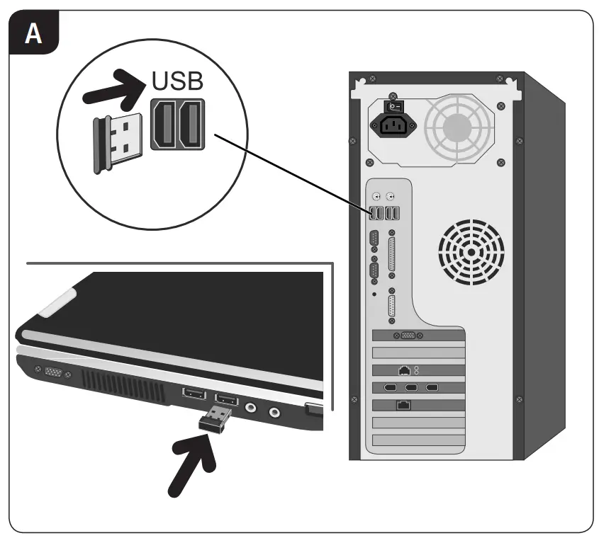 hama MW-500 6 Button Mouse - A