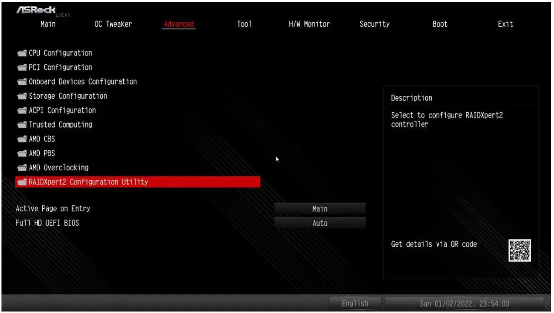 ASRock X670E Taichi Motherboard - After saving the previously changed settings via [F10] and rebooting the system