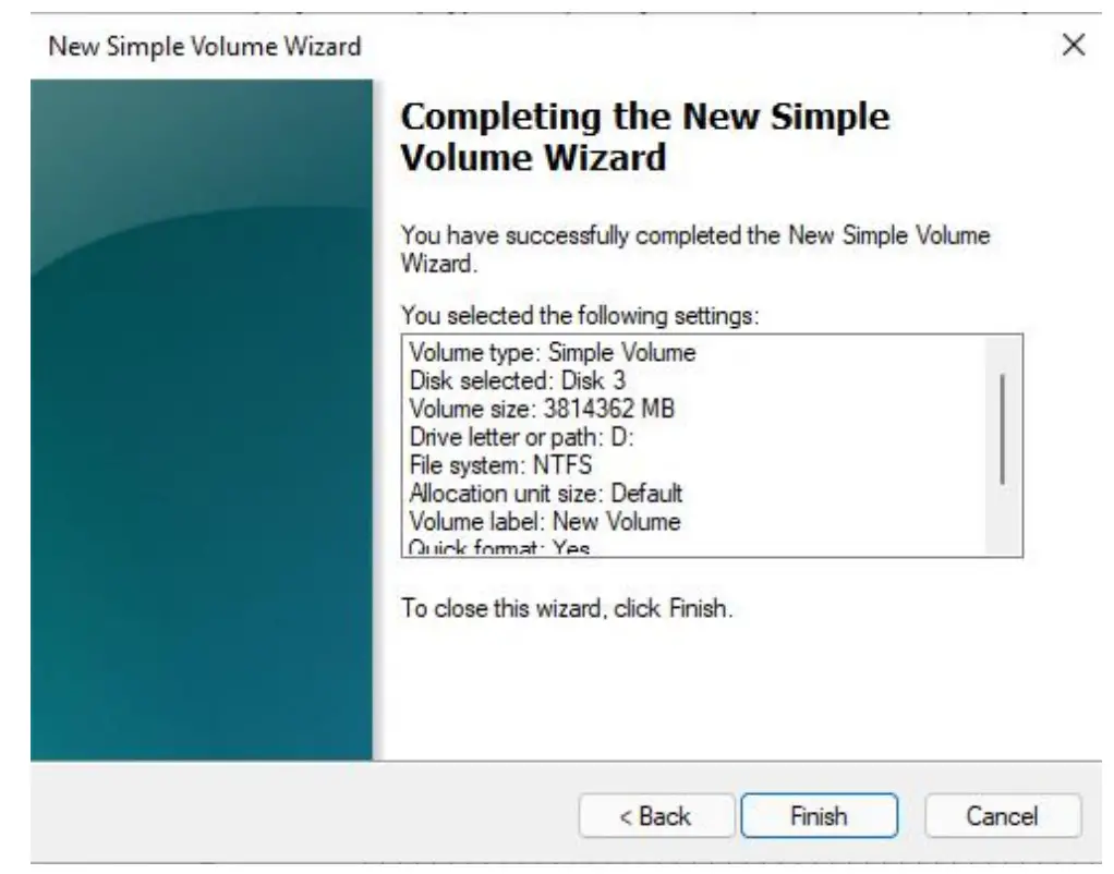 ASRock X670E Taichi Motherboard - Follow the “New Simple Volume Wizard” to create a new volume
