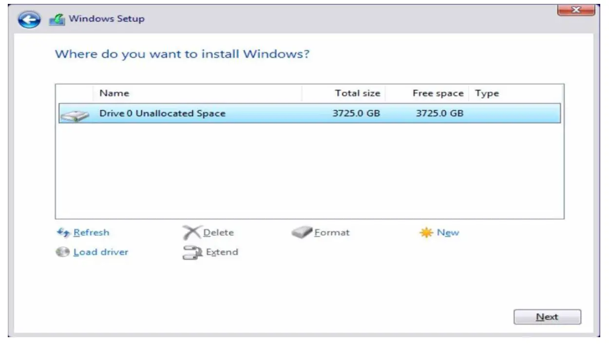 ASRock X670E Taichi Motherboard - Once the third driver is loaded, a RAID disk appears