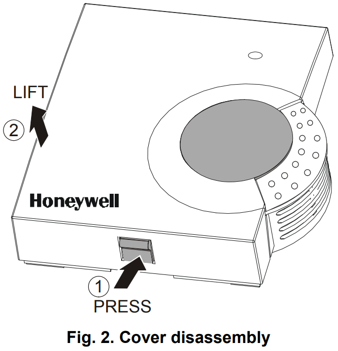 Honeywell C7110A1010 Room Air Quality Sensor - FIGURE 2