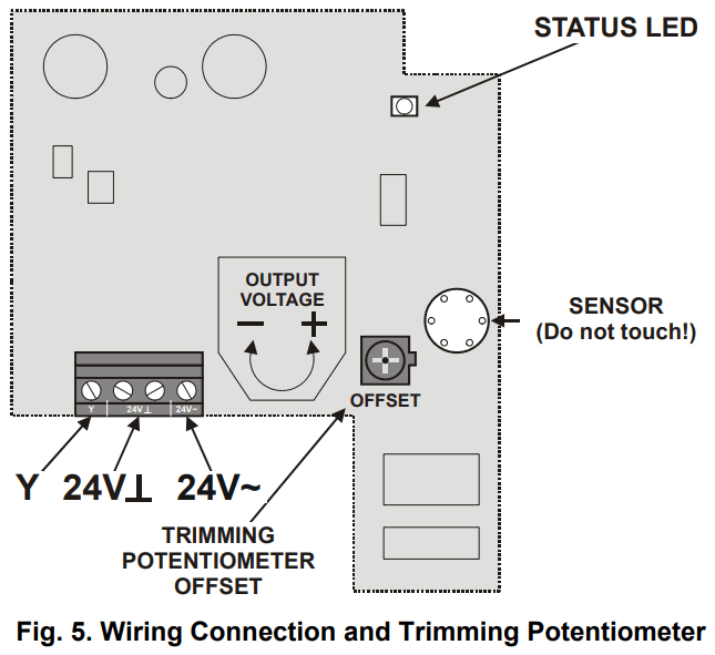 Honeywell C7110A1010 Room Air Quality Sensor - FIGURE 5